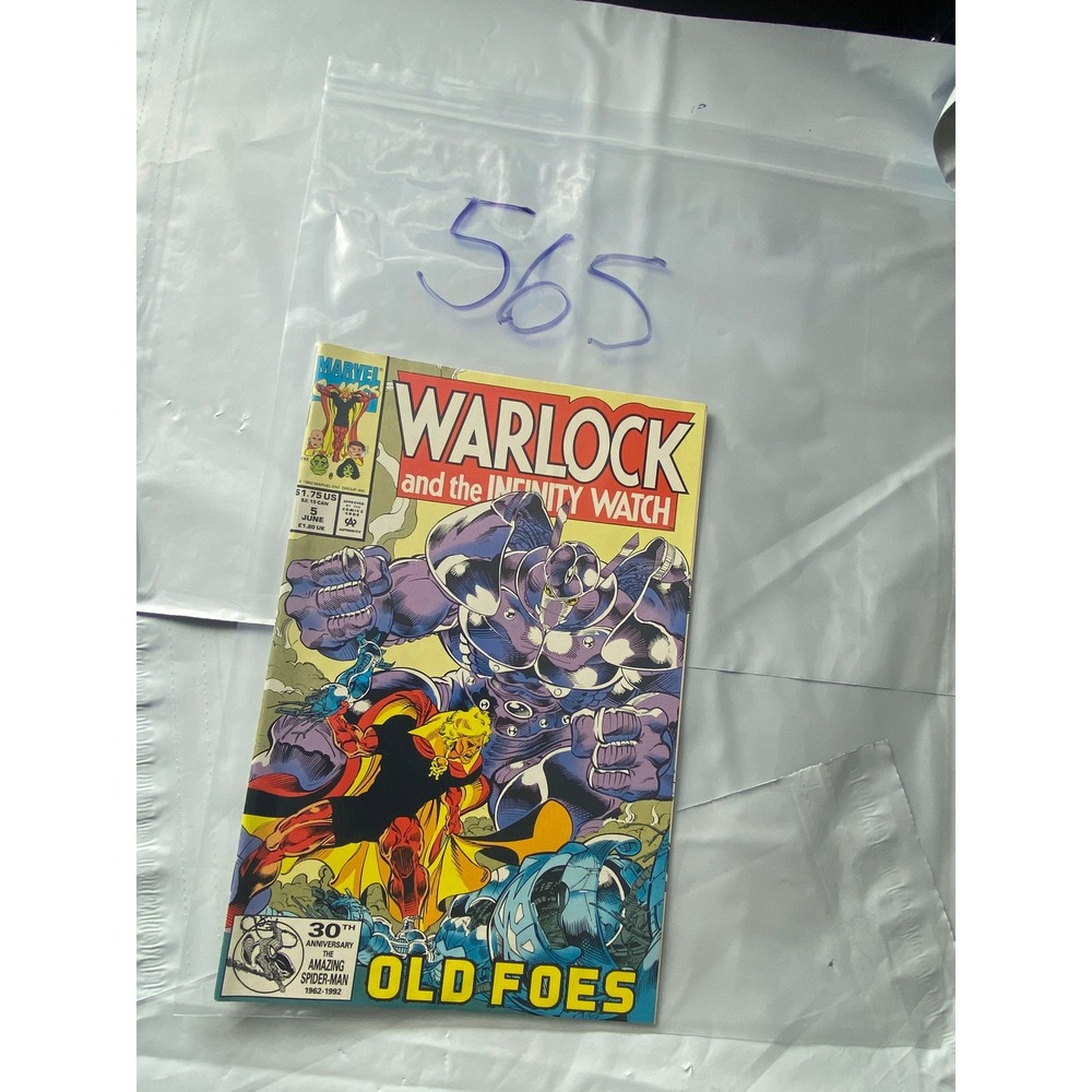 Warlock and the Infinity Watch‎ 5 Comic Book Marvel Old Foes 1992